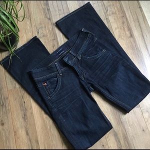 Hudson Dark Was Signature Bootcut Jeans